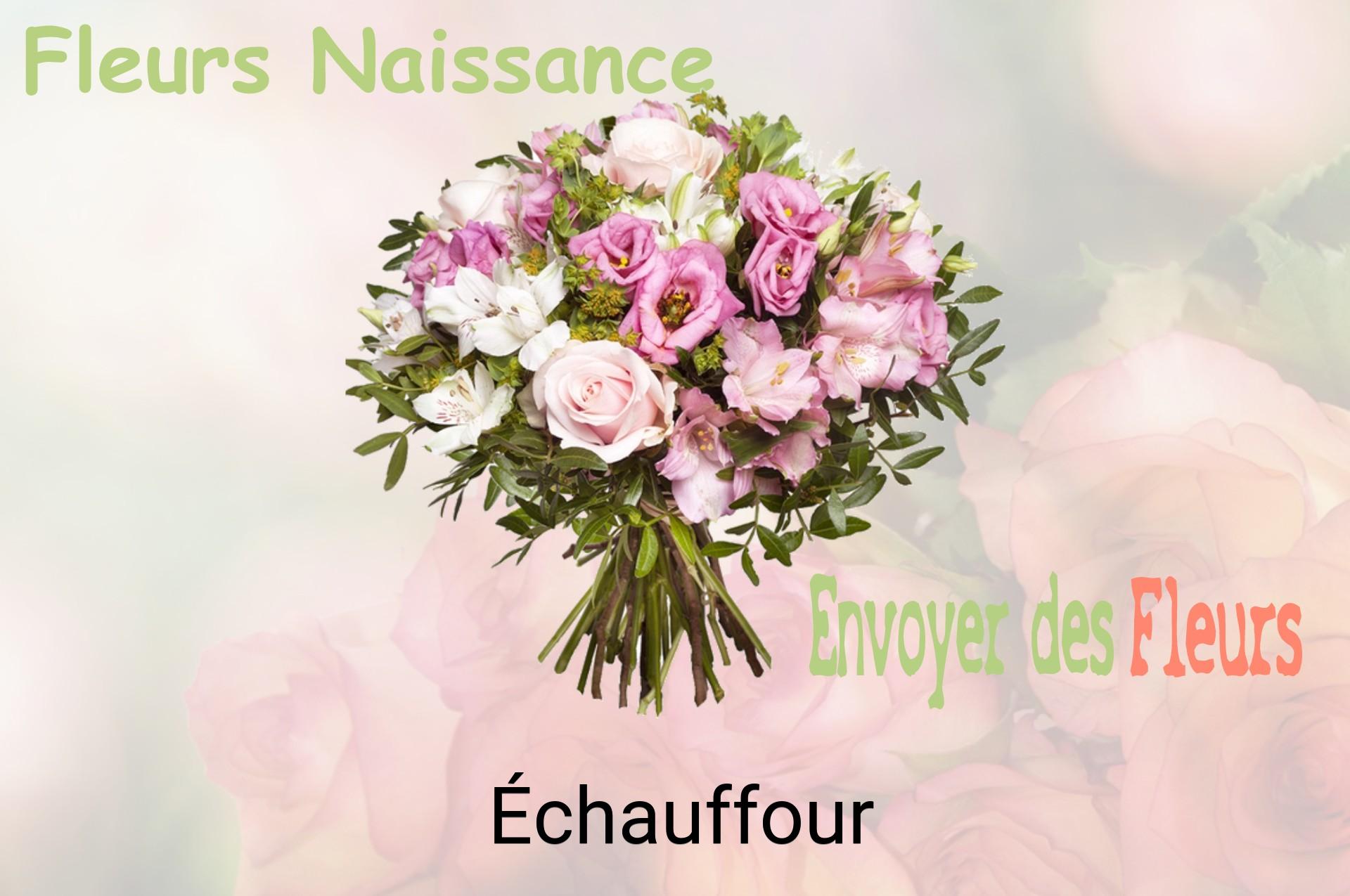 Bouquet de fleurs de naissance livré à Échauffour